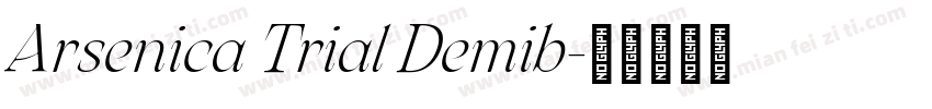 Arsenica Trial Demib字体转换
